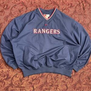 Y2K Nike Texas Rangers Centre Swoosh Pullover